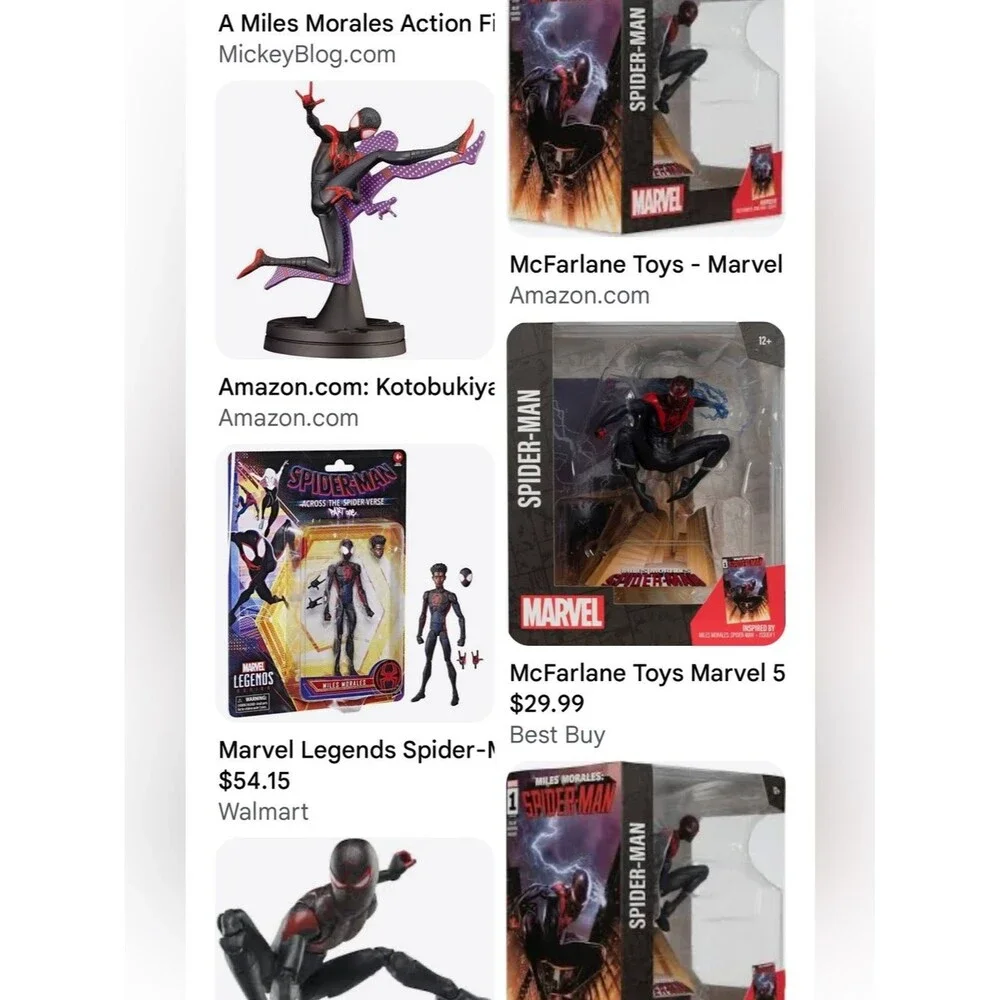 #2331*Marvel Miles Morales Spider-Man Figure – Black & Red Accent